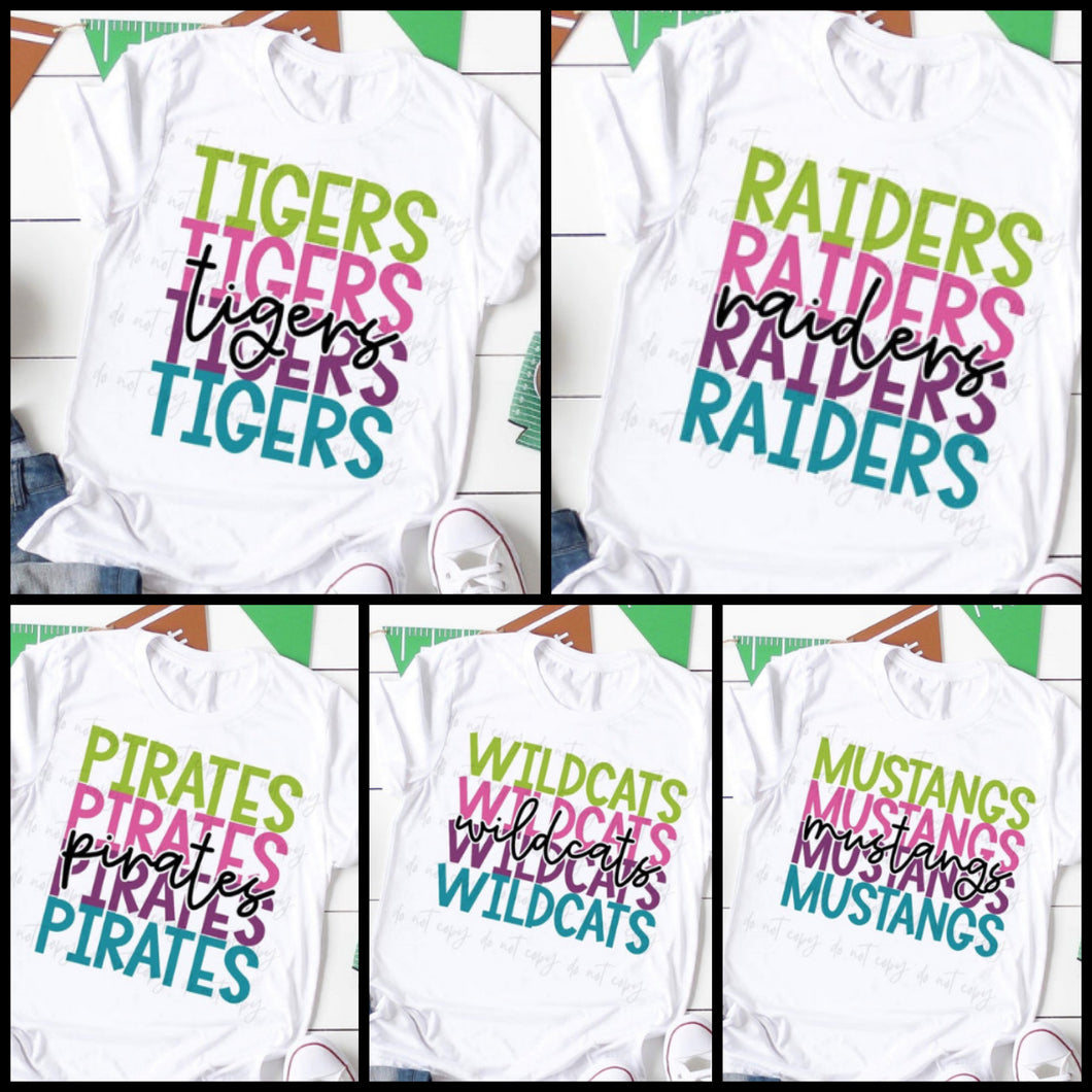 Multi Mascot Tee