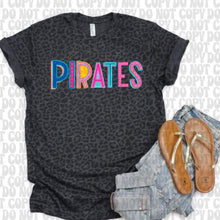 Load image into Gallery viewer, Leopard Colorful Letter Mascot Tee
