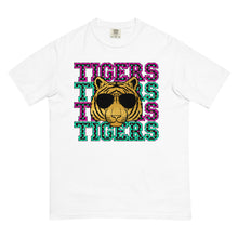 Load image into Gallery viewer, Tigers Star Eyes Mascot Comfort Colors garment-dyed heavyweight t-shirt
