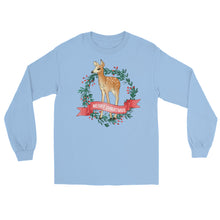 Load image into Gallery viewer, Deer Wreath Gildan Men’s Long Sleeve Shirt
