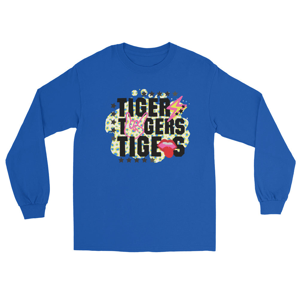 Tigers Rock n Roll Gildan Men’s Long Sleeve Shirt