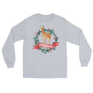 Deer Wreath Gildan Men’s Long Sleeve Shirt