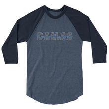 Load image into Gallery viewer, Dallas Cowboys 3/4 sleeve raglan shirt
