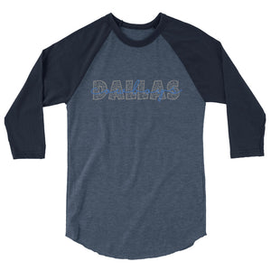 Dallas Cowboys 3/4 sleeve raglan shirt