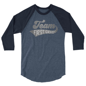 Team First Grade 3/4 sleeve raglan shirt