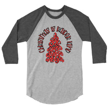 Load image into Gallery viewer, Christmas in Raider Land 3/4 sleeve raglan shirt
