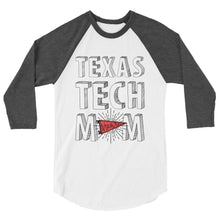 Load image into Gallery viewer, Texas Tech Mom 3/4 sleeve raglan shirt
