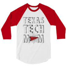 Load image into Gallery viewer, Texas Tech Mom 3/4 sleeve raglan shirt
