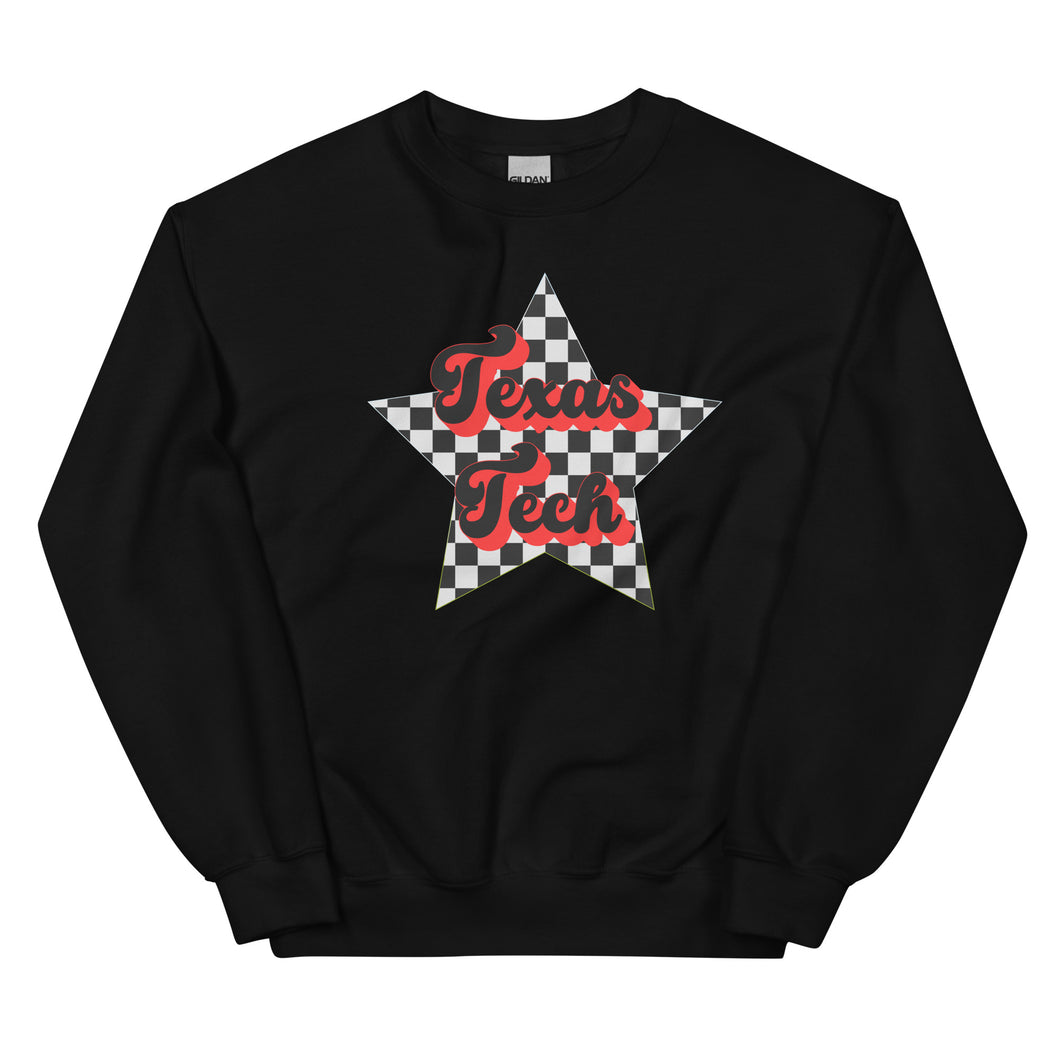 Retro Texas Tech Star Unisex Sweatshirt