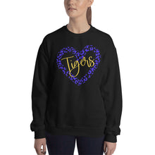 Load image into Gallery viewer, Leopard Tigers Heart Unisex Sweatshirt
