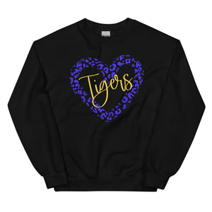 Leopard Tigers Heart Unisex Sweatshirt