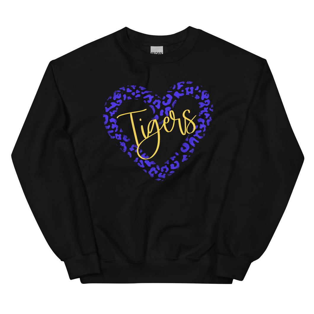 Leopard Tigers Heart Unisex Sweatshirt