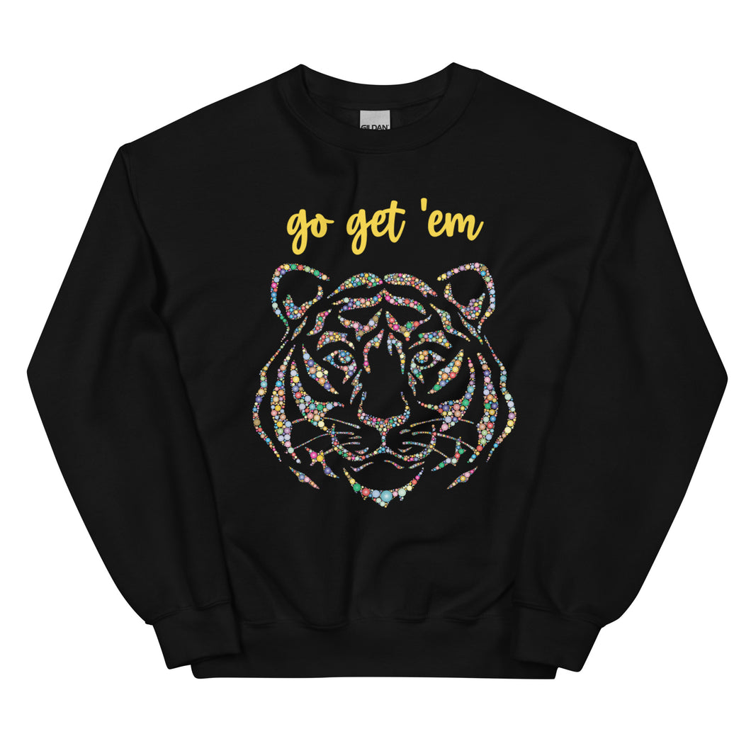 Colorful Go Get 'Em Tigers Unisex Sweatshirt