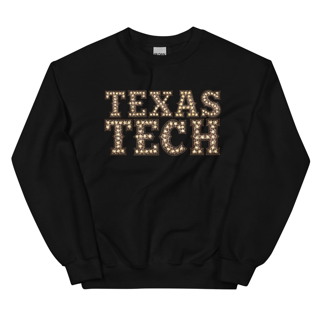 Texas Tech Marquee Font Unisex Sweatshirt