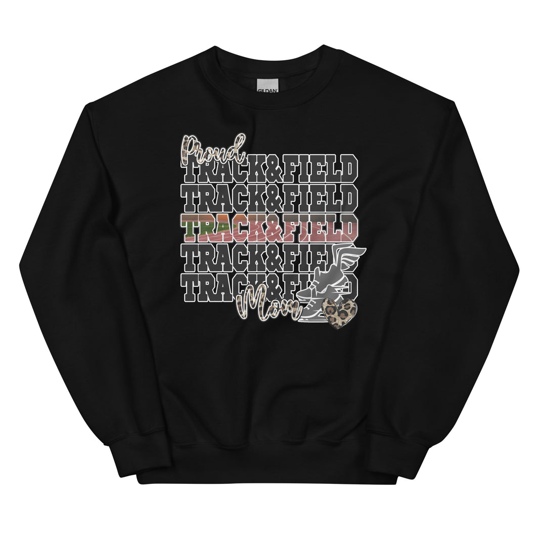 Proud Track & Field Mom Gildan Unisex Sweatshirt