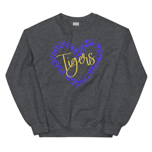 Leopard Tigers Heart Unisex Sweatshirt