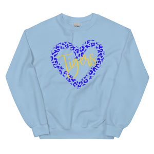 Leopard Tigers Heart Unisex Sweatshirt