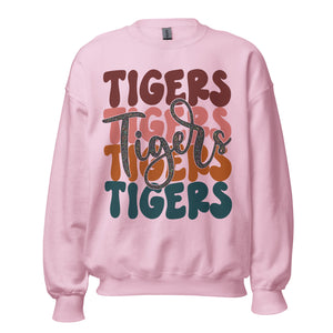 Tigers Muted Colors Unisex Sweatshirt