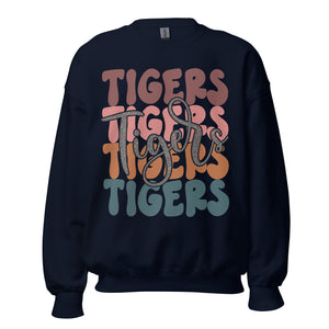 Tigers Muted Colors Unisex Sweatshirt