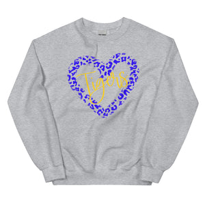 Leopard Tigers Heart Unisex Sweatshirt