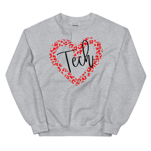 Leopard Tech Heart Unisex Sweatshirt