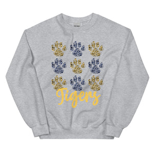 Spotted Tiger Paws Unisex Sweatshirt