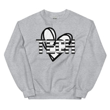 Load image into Gallery viewer, Stripe Heart Texas Tech Unisex Sweatshirt
