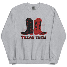 Load image into Gallery viewer, Texas Tech Boots Gildan Unisex Sweatshirt
