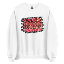 Load image into Gallery viewer, Football Mom Red and Black Leopard Unisex Sweatshirt
