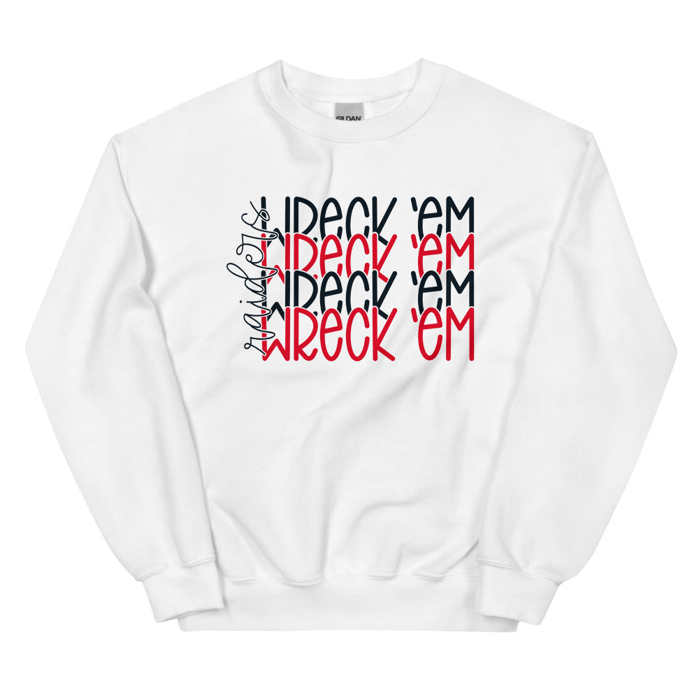 Red Raiders Wreck Em Unisex Sweatshirt