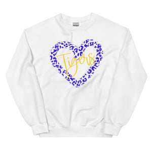 Leopard Tigers Heart Unisex Sweatshirt