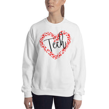 Load image into Gallery viewer, Leopard Tech Heart Unisex Sweatshirt
