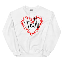 Load image into Gallery viewer, Leopard Tech Heart Unisex Sweatshirt
