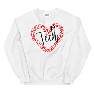 Leopard Tech Heart Unisex Sweatshirt