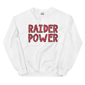 Raider Power Faux Glitter Letters Unisex Sweatshirt