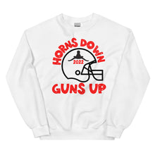 Load image into Gallery viewer, Horns Down Guns Up Unisex Sweatshirt
