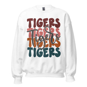 Tigers Muted Colors Unisex Sweatshirt