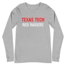 Load image into Gallery viewer, Distressed Texas Tech Red Raiders Unisex Long Sleeve Tee
