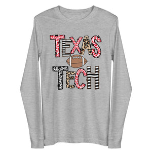 Texas Tech Football Unisex Long Sleeve Tee