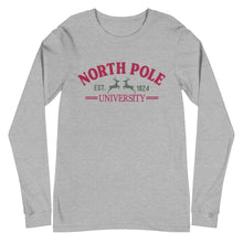 Load image into Gallery viewer, North Pole University Bella Canvas Unisex Long Sleeve Tee
