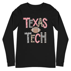 Texas Tech Football Unisex Long Sleeve Tee