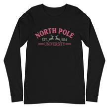 Load image into Gallery viewer, North Pole University Bella Canvas Unisex Long Sleeve Tee
