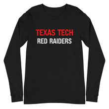 Load image into Gallery viewer, Distressed Texas Tech Red Raiders Unisex Long Sleeve Tee
