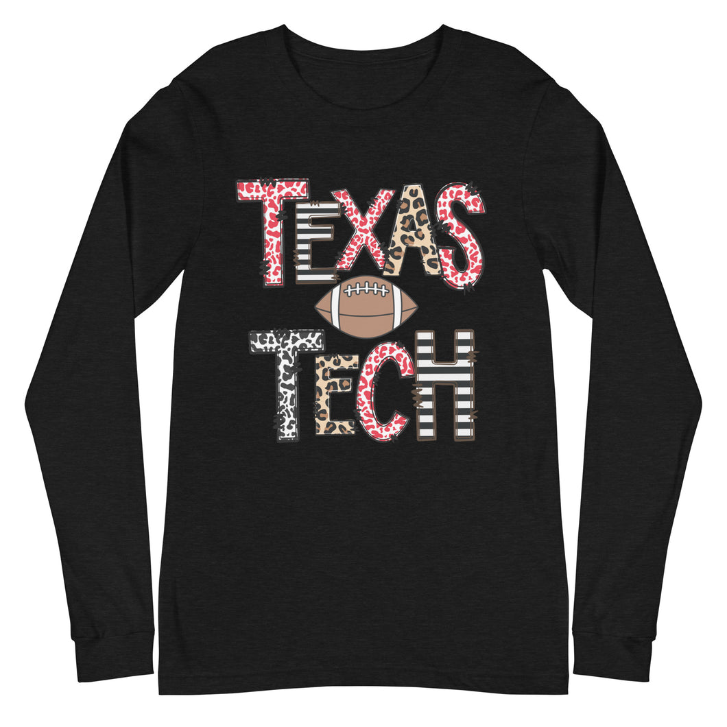 Texas Tech Football Unisex Long Sleeve Tee