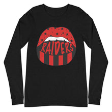 Load image into Gallery viewer, Raiders Lips Bella Canvas Unisex Long Sleeve Tee
