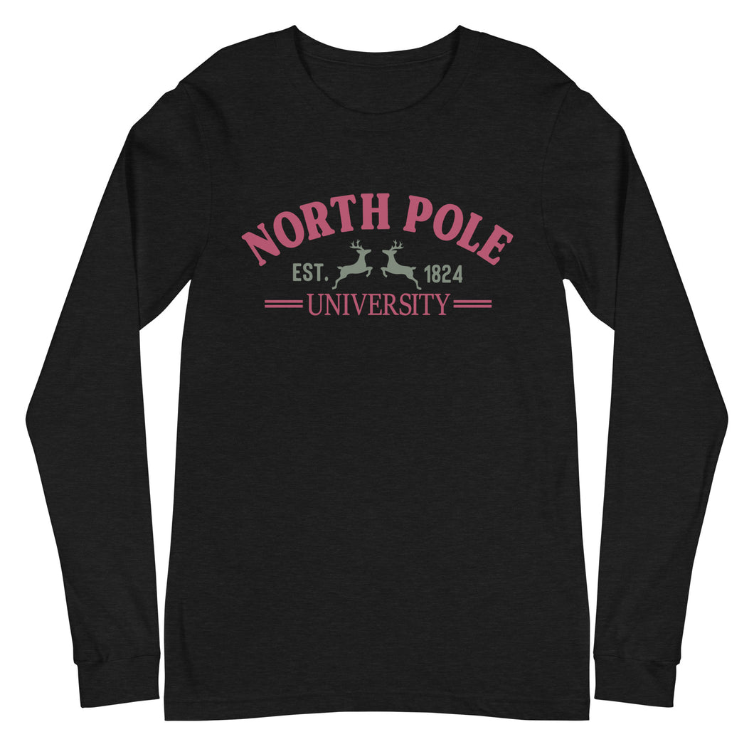 North Pole University Bella Canvas Unisex Long Sleeve Tee