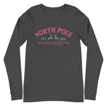 Load image into Gallery viewer, North Pole University Bella Canvas Unisex Long Sleeve Tee
