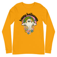 Load image into Gallery viewer, Retro Happy Halloween Unisex Long Sleeve Tee
