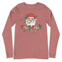Load image into Gallery viewer, Holly Jolly Vibes Unisex Long Sleeve Tee
