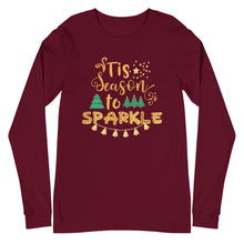 Load image into Gallery viewer, Tis the Season to Sparkle Unisex Long Sleeve Tee
